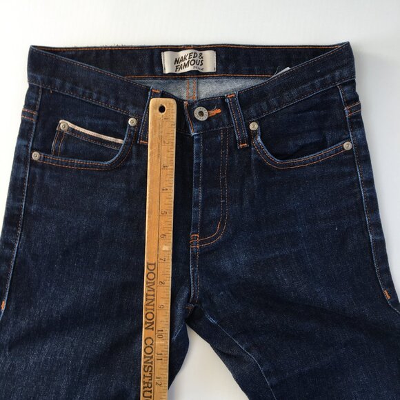 Naked & Famous Super Guy Strech Selvedge Button Fly Jeans 29 - Picture 10 of 11